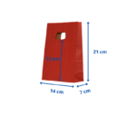 Punga hartie kraft cu maner decupat 18x9x25cm