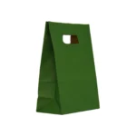 Punga hartie kraft cu maner decupat 18x9x25cm