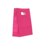 Punga hartie FUCHSIA cu maner decupat 14x7x21 cm