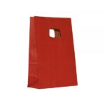 Punga hartie GRENA cu maner decupat 14x7x21cm