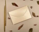 Plicuri bani elegante nunta 12.5 x 18.5cm crem