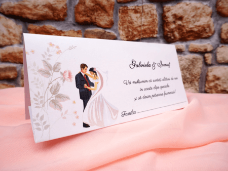 Plicuri bani elegante nunta 9 x 20cm alb