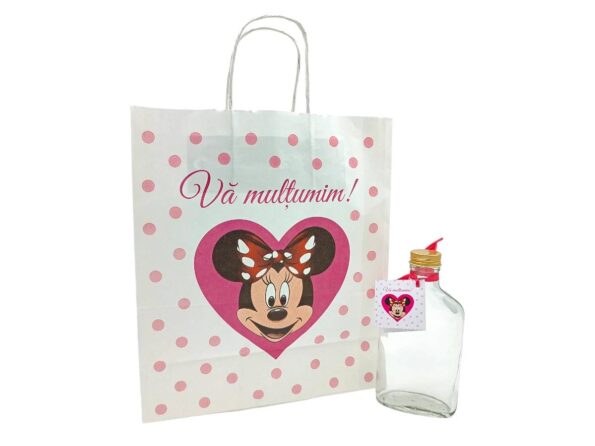 Marturii botez Set 8-Minnie: Pungi, Sticle 200ml