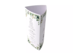 Meniu nunta elegant 9.5 × 21cm alb