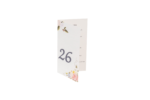 Meniu nunta elegant 10 x 19cm roz