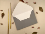 Plicuri bani elegante nunta 14 x 21cm gri