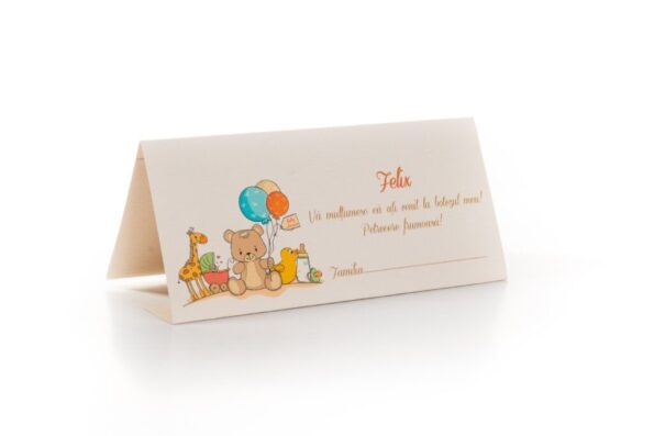 Plicuri bani elegante botez 9 x 20cm portocaliu