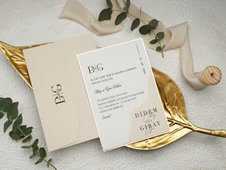Invitatie nunta crem 11 x 10cm - e-Marturii