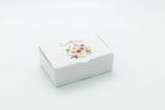 SET Marturie nunta FlowerBouquet 2 Punga Cutie prajituri 200g Sticla 200ml