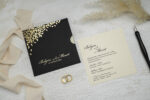Invitatie nunta negru 10×10