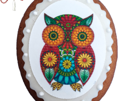 Turta dulce bufnita mandala