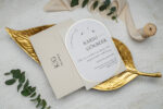 Invitatie nunta crem 11 x 11cm – e-Marturii