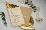 Invitatie nunta crem 10