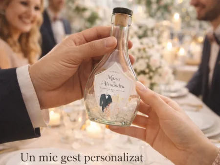 Marturii nunta Set 8-M184: Pungi, Sticle 250ml