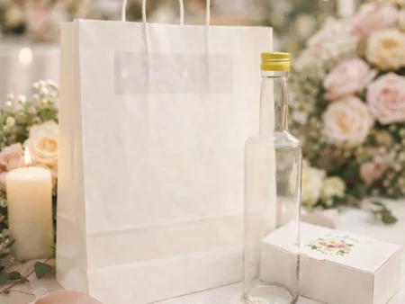 Set marturii nunta Flower-Bouquet, pungi, sticle si cutii