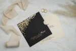 Invitatie nunta negru 10×10