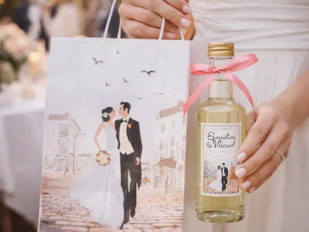 SET Marturie nunta 1 Pungi Sticle 200ml 447