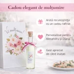 SET Marturie nunta 3 FlowerBouquet Pungi Sticle 200ml