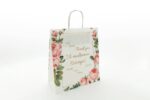 SET Marturie nunta Bujor 1 Punga Cutie prajituri 200g Sticla 250ml