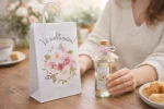 SET Marturie nunta 1 FlowerBouquet Pungi Sticle 200ml