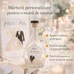 Marturii nunta Set 8-M184: Pungi, Sticle 250ml