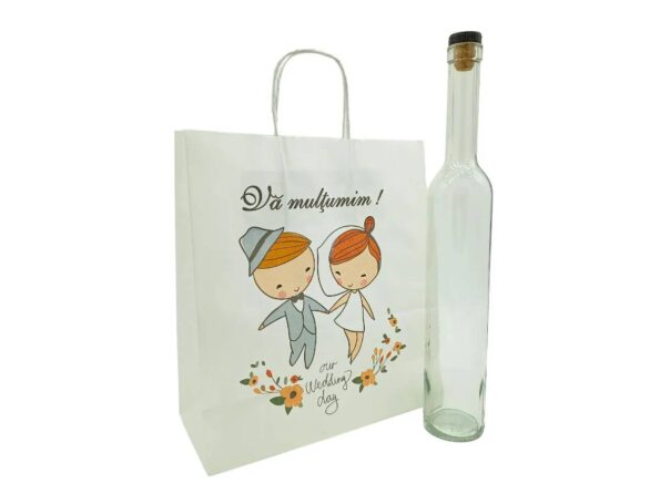 Marturii nunta Set 1-L-miri-de-mana: Pungi, Sticle 500ml