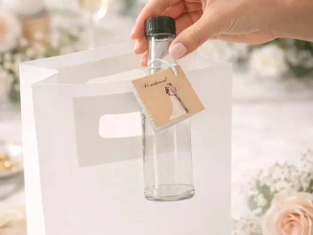 Marturii nunta Set 4-M63696: Pungi, Sticle 100ml