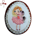 Turta dulce fetita cu unicorn 9 cm