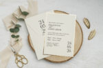 Invitatie nunta crem 15 × 11