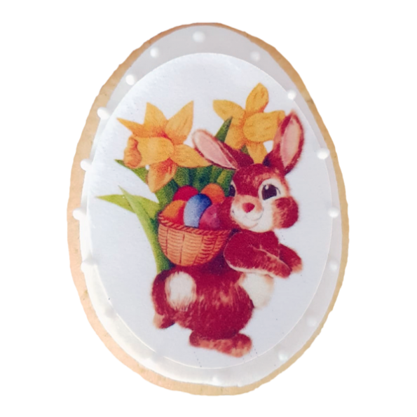 Biscuite Turta dulce iepuras cu flori