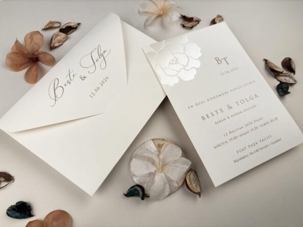 Invitatie nunta eleganta cu design 13318-elite