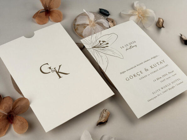 Invitatie nunta cu crini 13310-elite