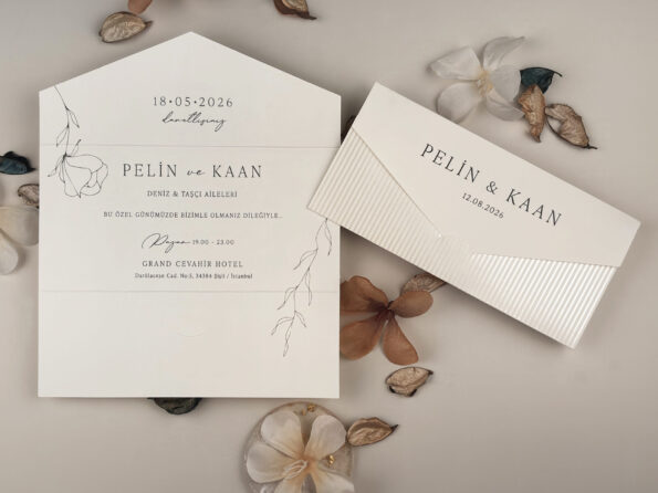 Invitatie nunta cu design floral 13334-elite`
