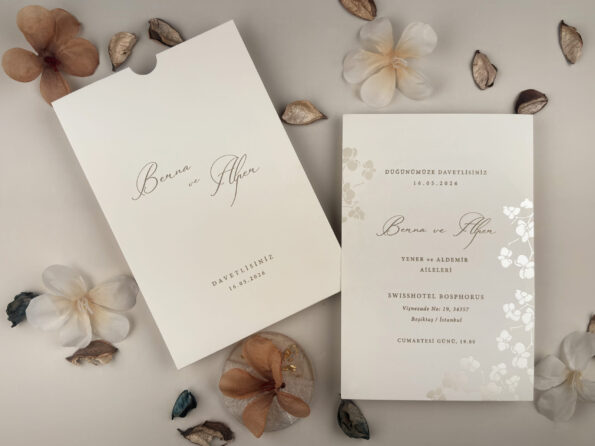 Invitatii de nunta elegante 13x18cm -13329-elite
