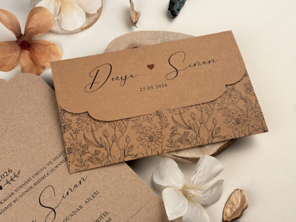 Invitatie nunta din carton craft 85852-elite
