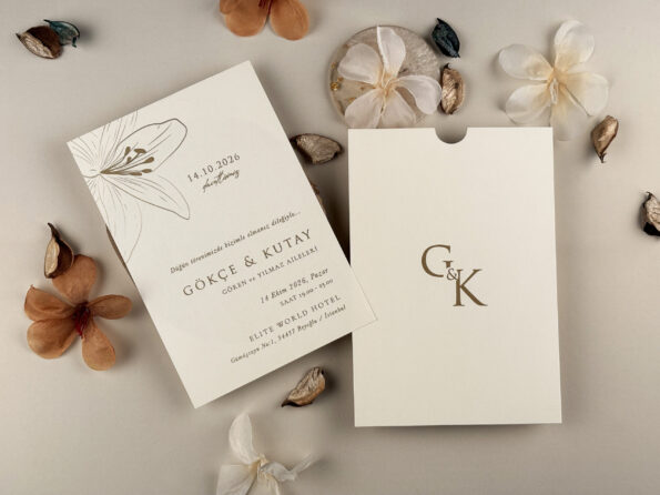 Invitatie nunta cu crini 13310-elite