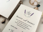 Invitatie nunta carton gros cu plic inclus
