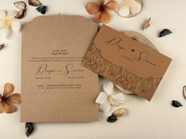 Invitatie nunta din carton craft 85852-elite
