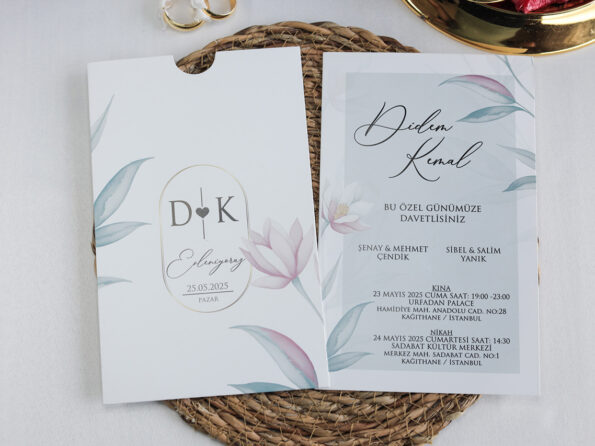 Invitatie nunta 2508 cu flori