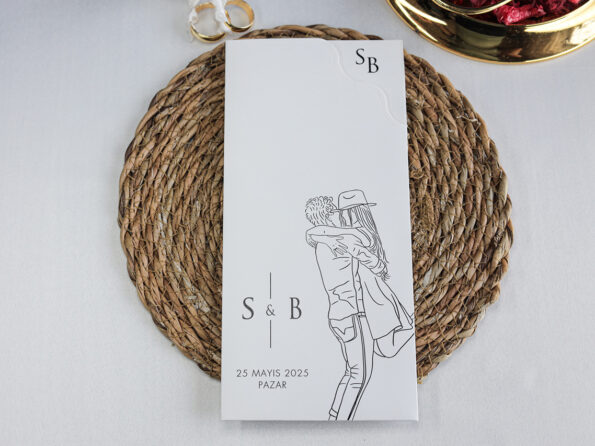 Invitatie nunta 2497 simpla