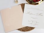Invitatie nunta nuanta somon 2461