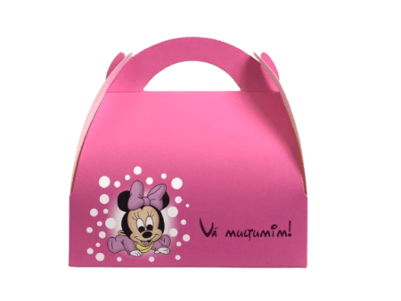 SET marturii botez punga si cutie 200g Minnie 4