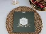 Invitatie nunta 2506 verde cu auriu