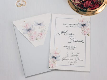 Invitatie nunta plic elegant 2458