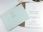 Invitatie nunta plic albastru 2440