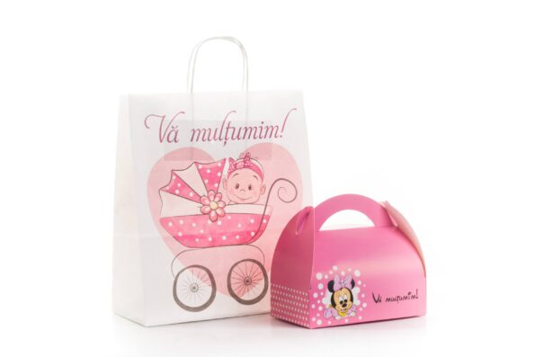 SET marturii botez punga cutie 500g