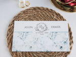 Invitatie nunta 2512 albastra