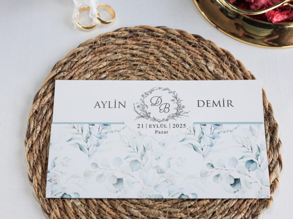Invitatie nunta 2512 albastra