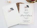 Invitatie nunta eleganta cu chenar 2446