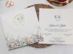 Invitatie nunta colorata flori 2443